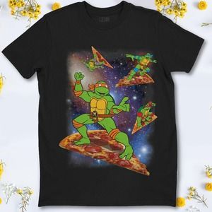 Teenage Mutant Ninja Turtles Cosmic Pizza Surfing T-Shirt Unisex For Men Women